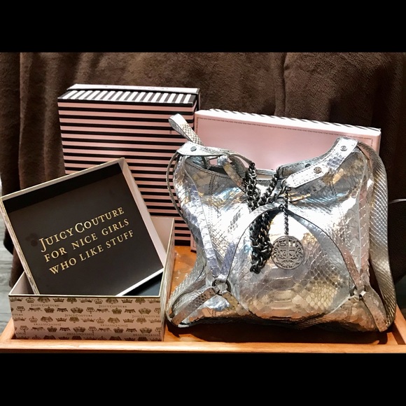 SOLD Juicy Couture vintage leather bag PYTHON - Picture 2 of 10